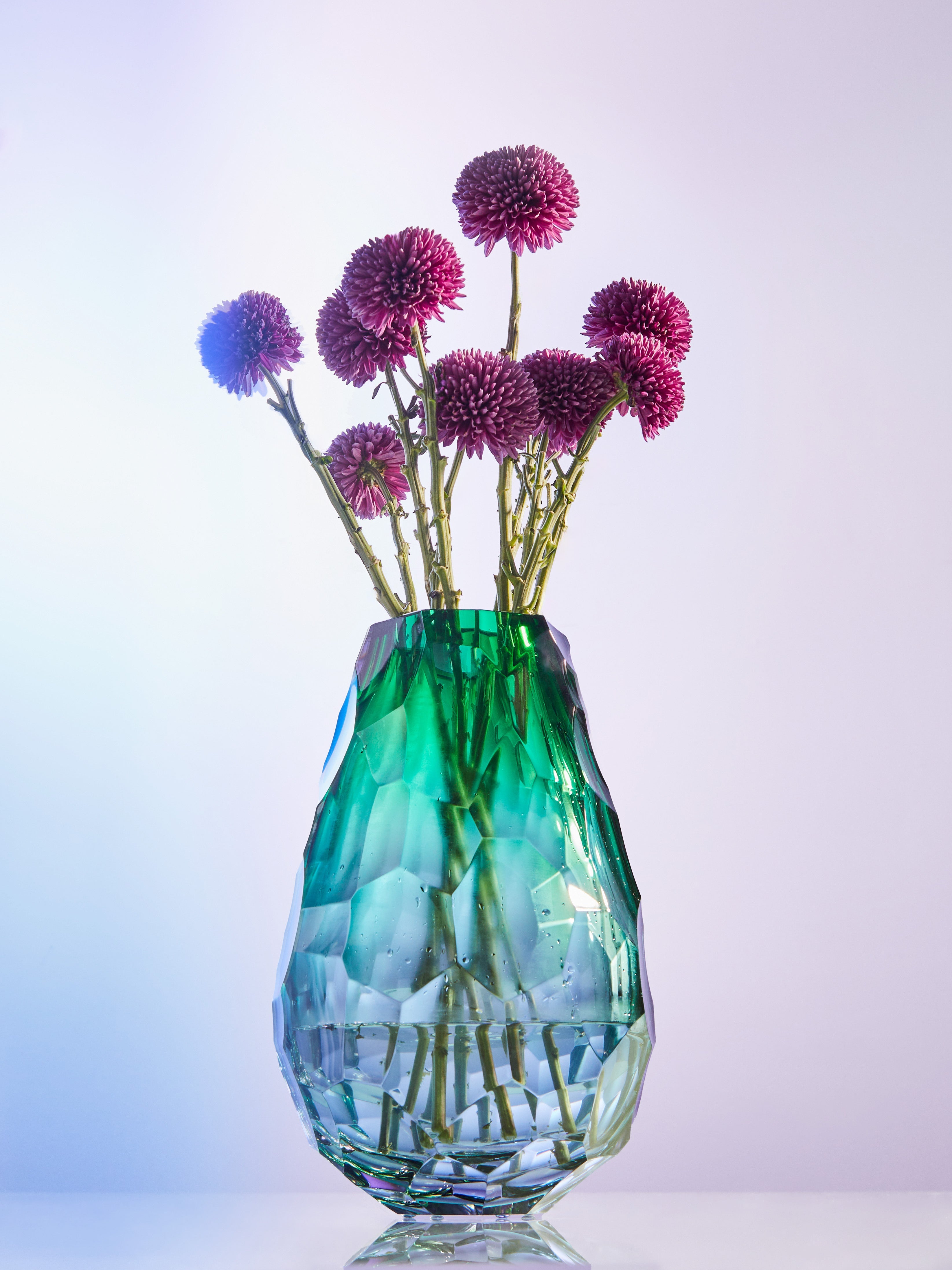 Stones Hand-Blown Crystal Vase (12in/31cm)