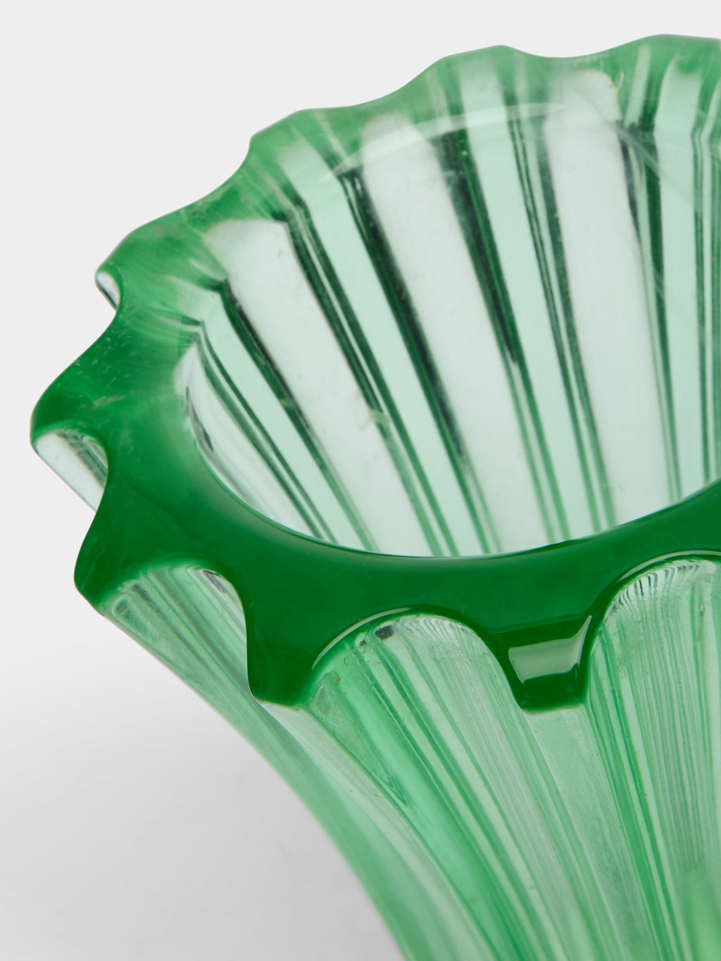 1940s Pierre d'Avesn Crystal Vase (6in/16cm)