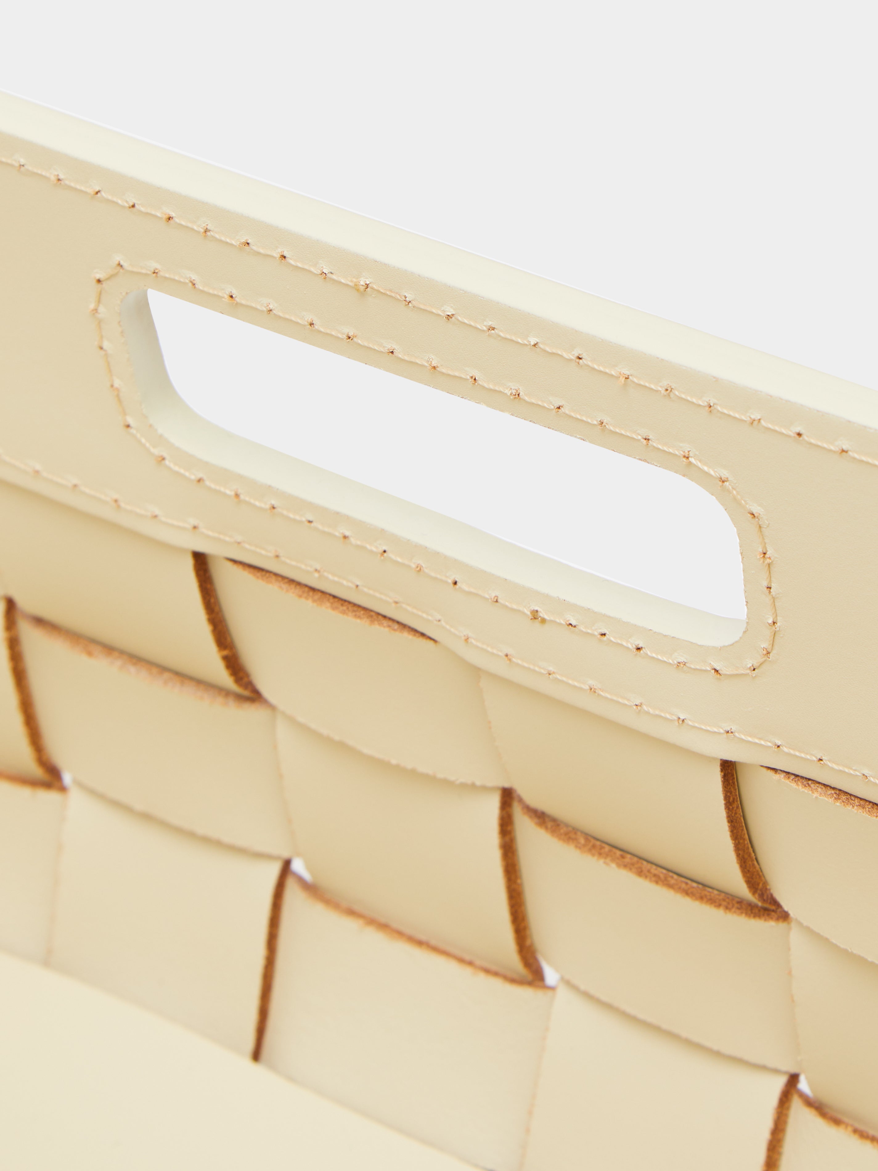 Barcelona Water-Resistant Leather Large Towel Basket