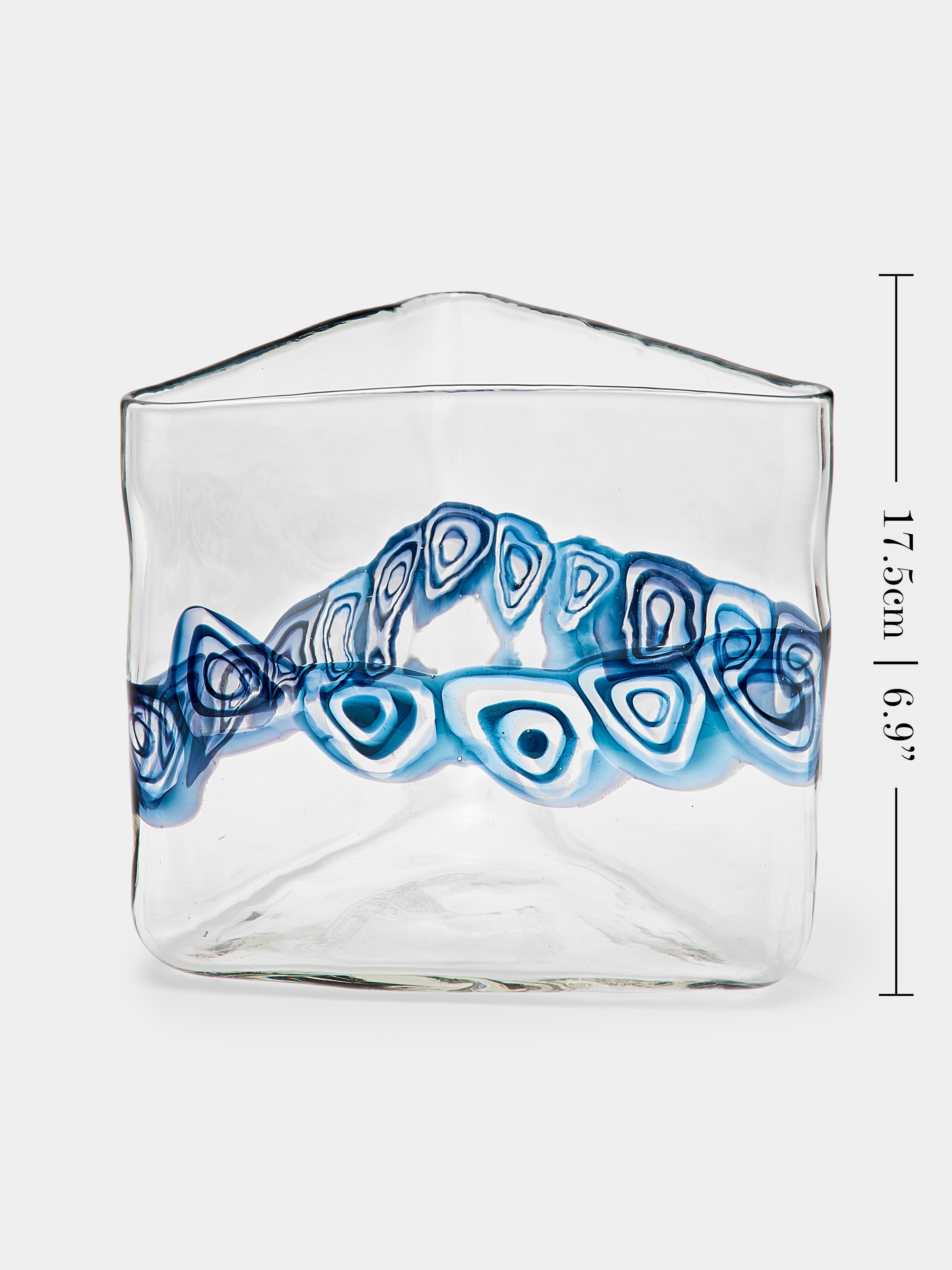 1960s Gianmaria Potenza La Murrina Murano Glass Vase (8in/20.5cm)