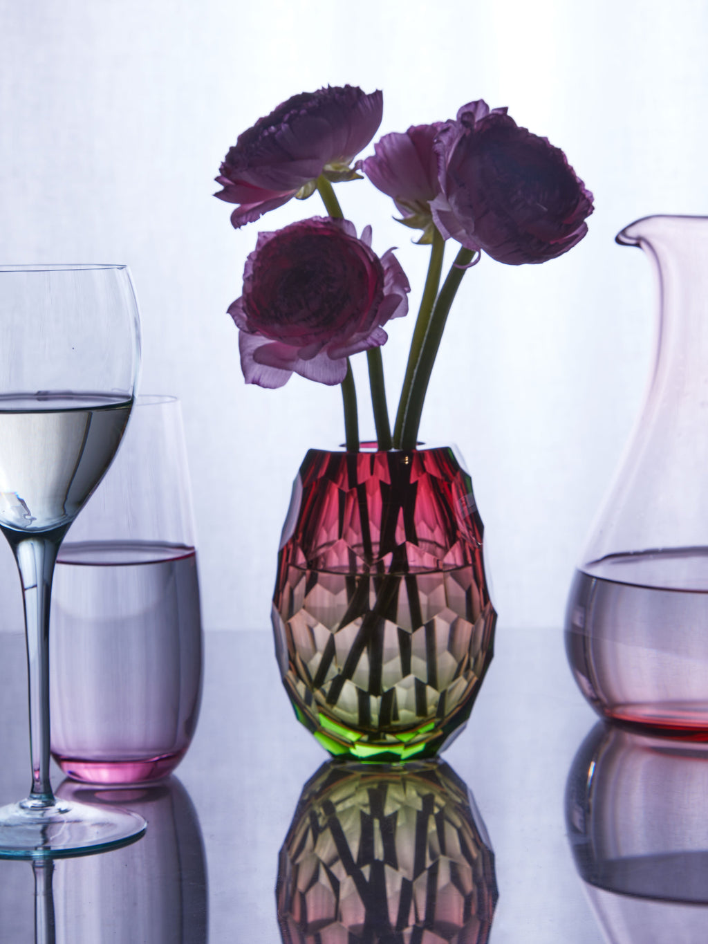 Carole Hand-Blown Crystal Vase (5.5in/13.5cm)