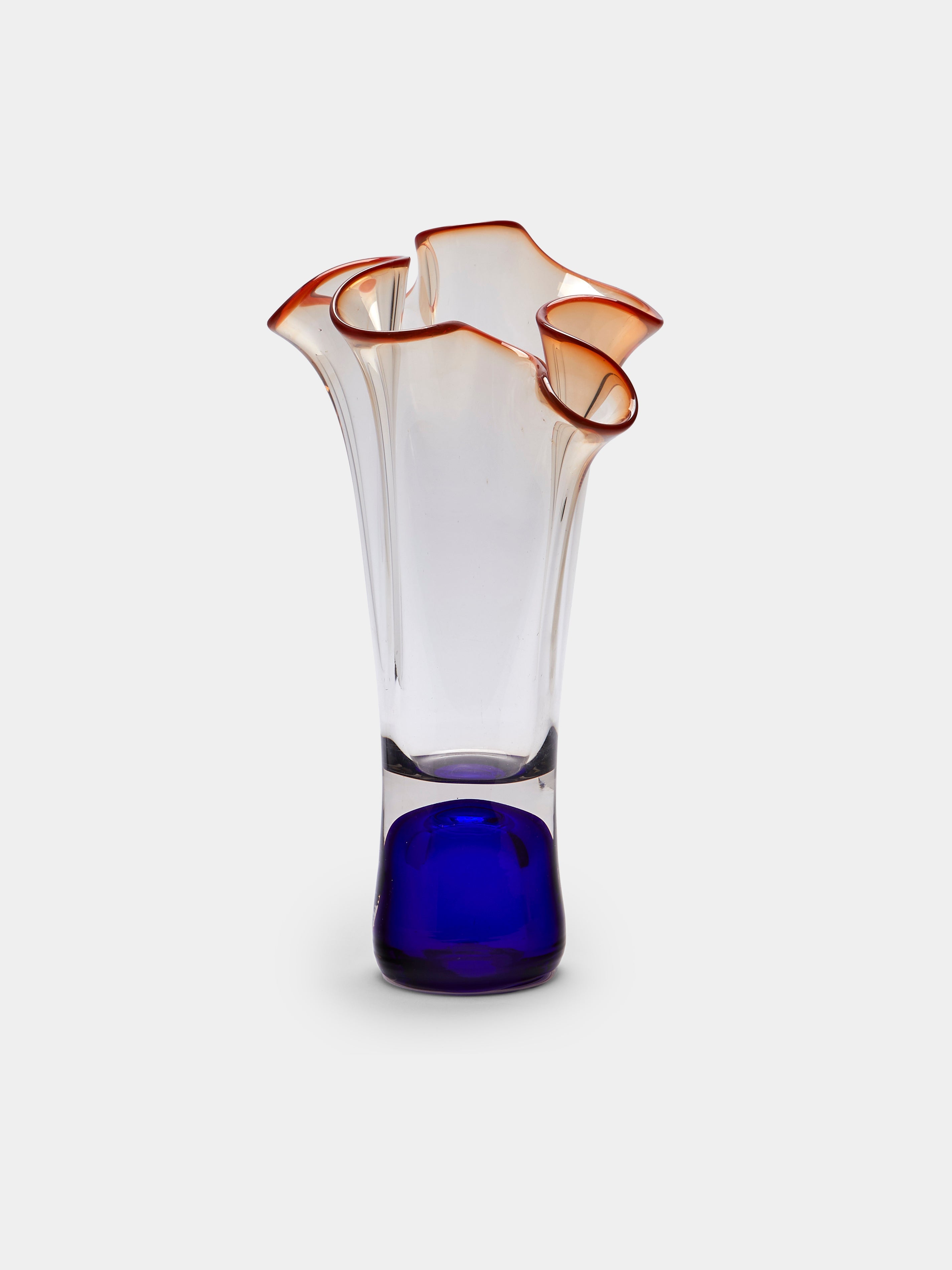Mid-Century Glass Vase (12.5in/32.5cm)