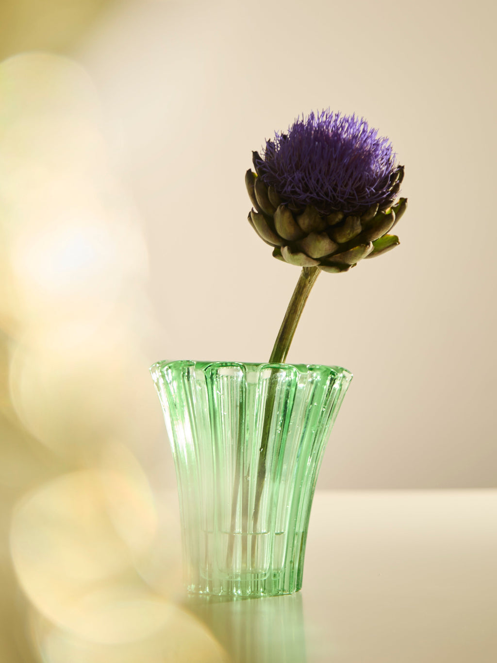 1940s Pierre d'Avesn Crystal Vase (6in/16cm)