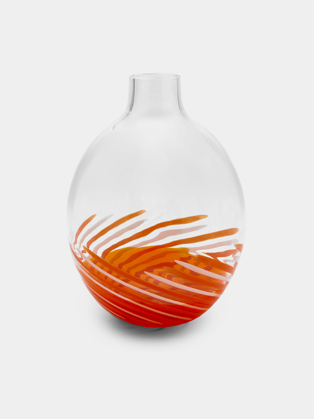 Hand-Blown Murano Glass Bud Vase (7in/18cm)