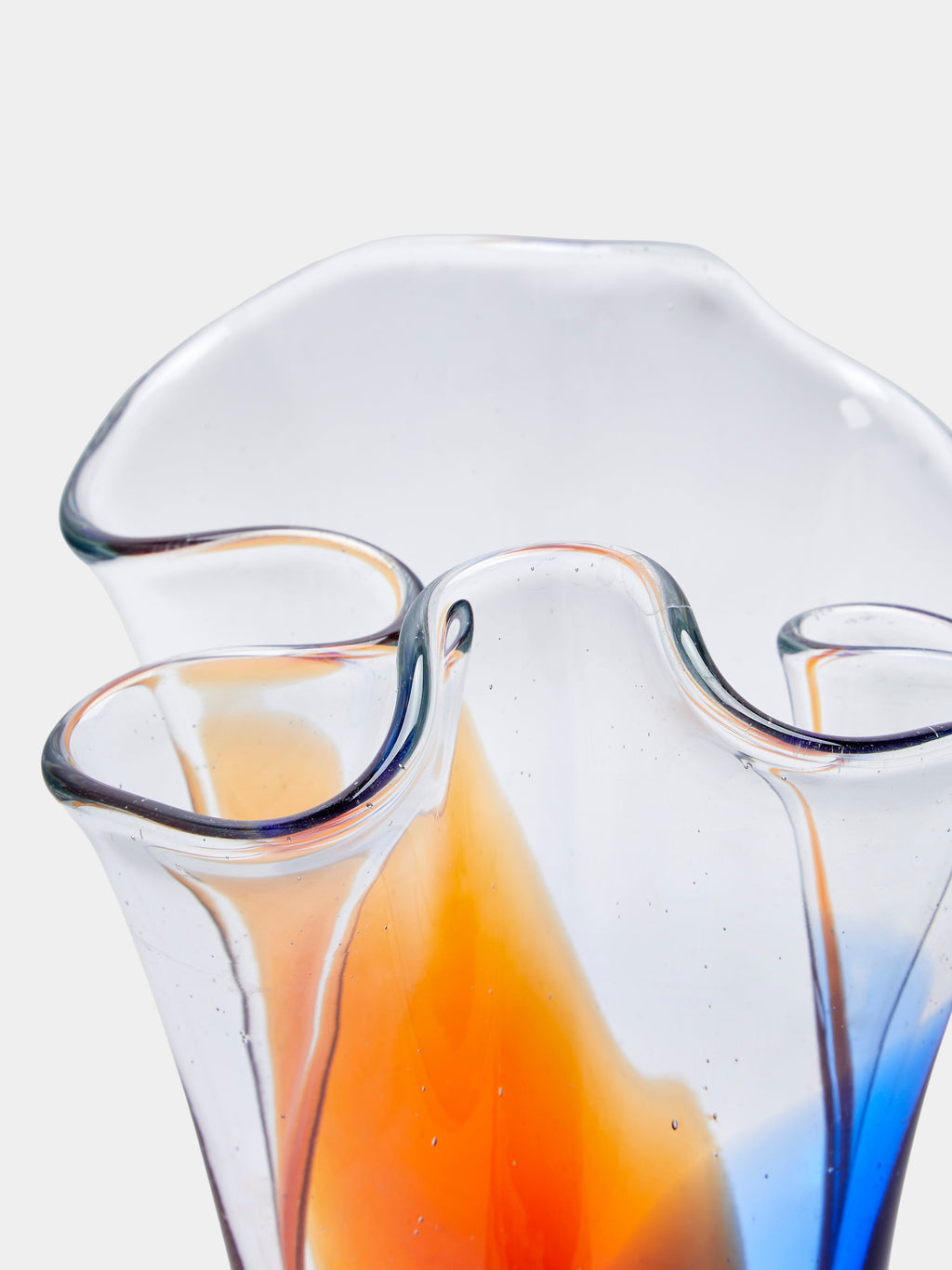 Mid-Century Glass Vase (10.5in/27cm)