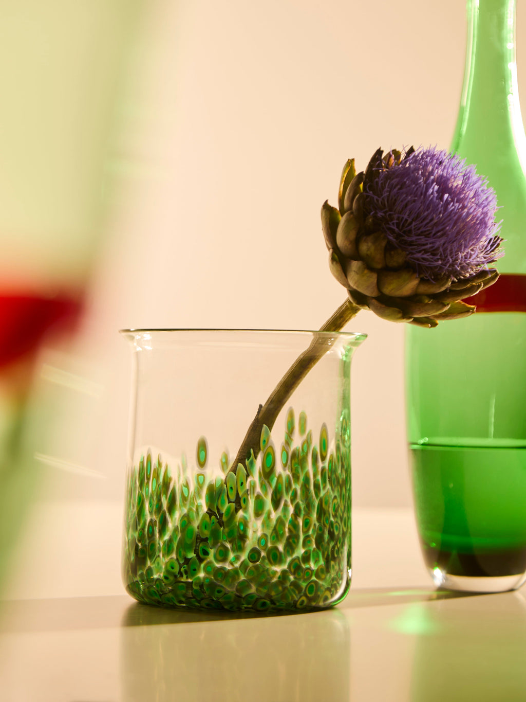 1970s Vistosi Murano Glass Vase (7in/18cm)