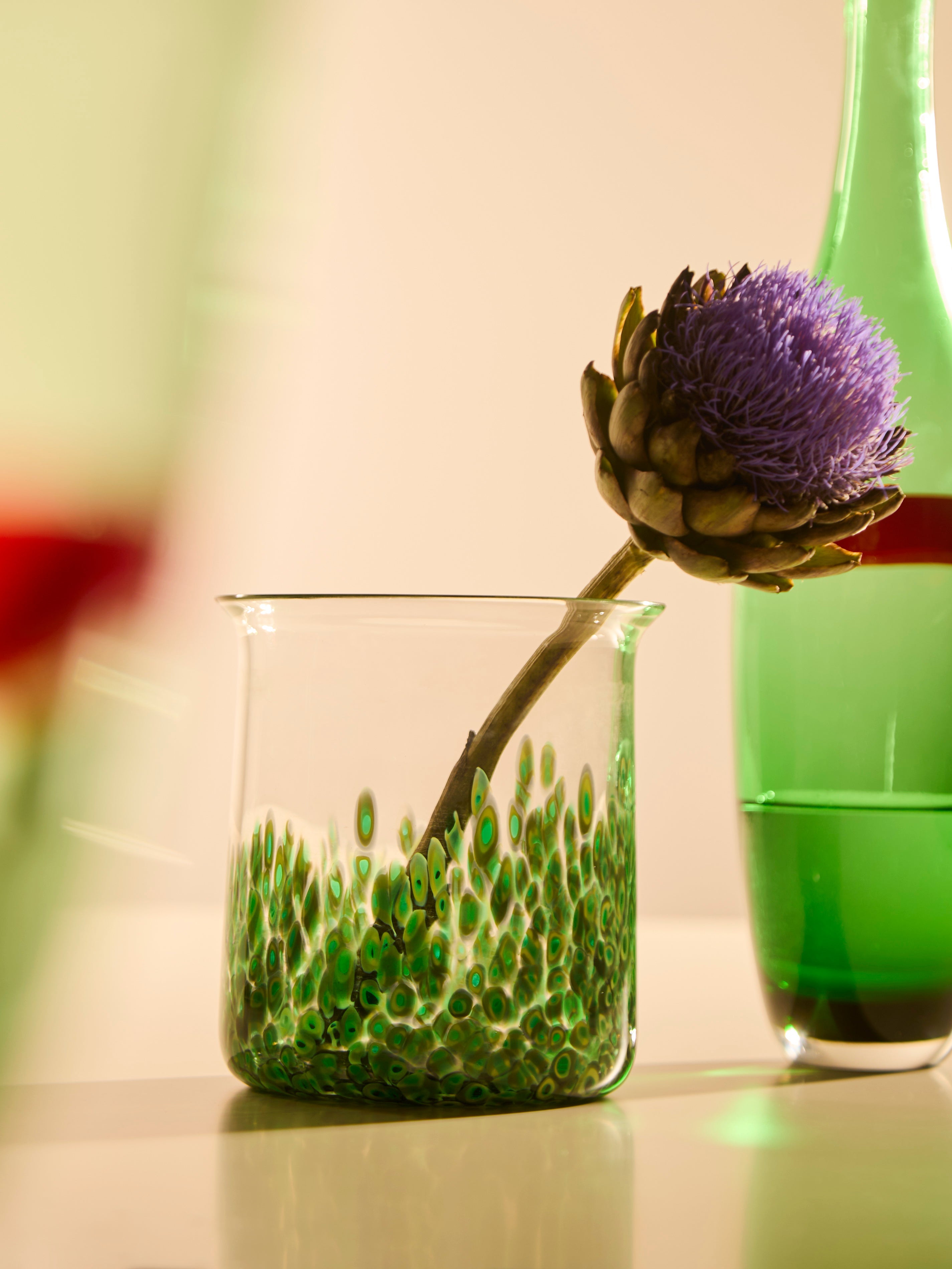 1970s Vistosi Murano Glass Vase (7in/18cm)