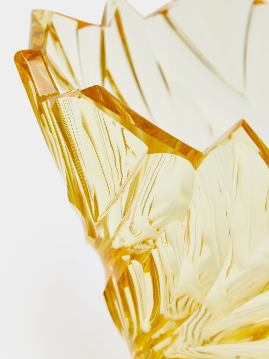 1930s Bohemian Crystal Vase (10.5in/27cm)