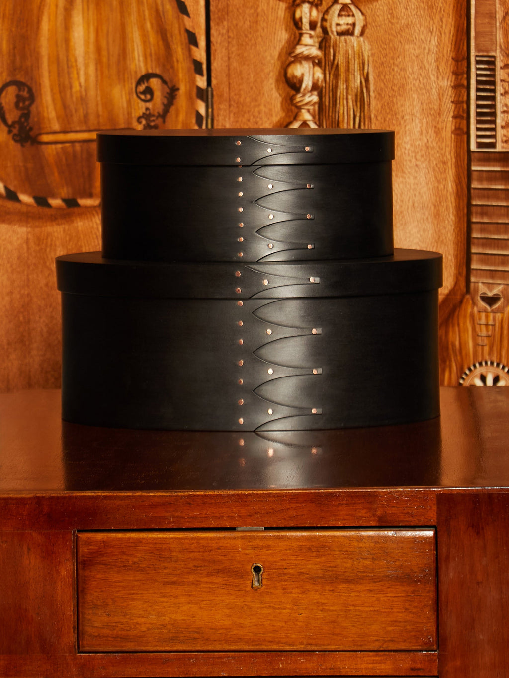 Hand-Carved Maple Wood Large Box