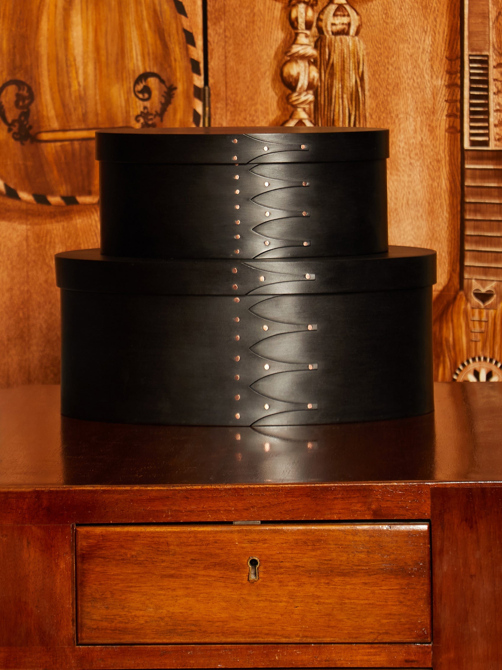 Hand-Carved Maple Wood Large Box