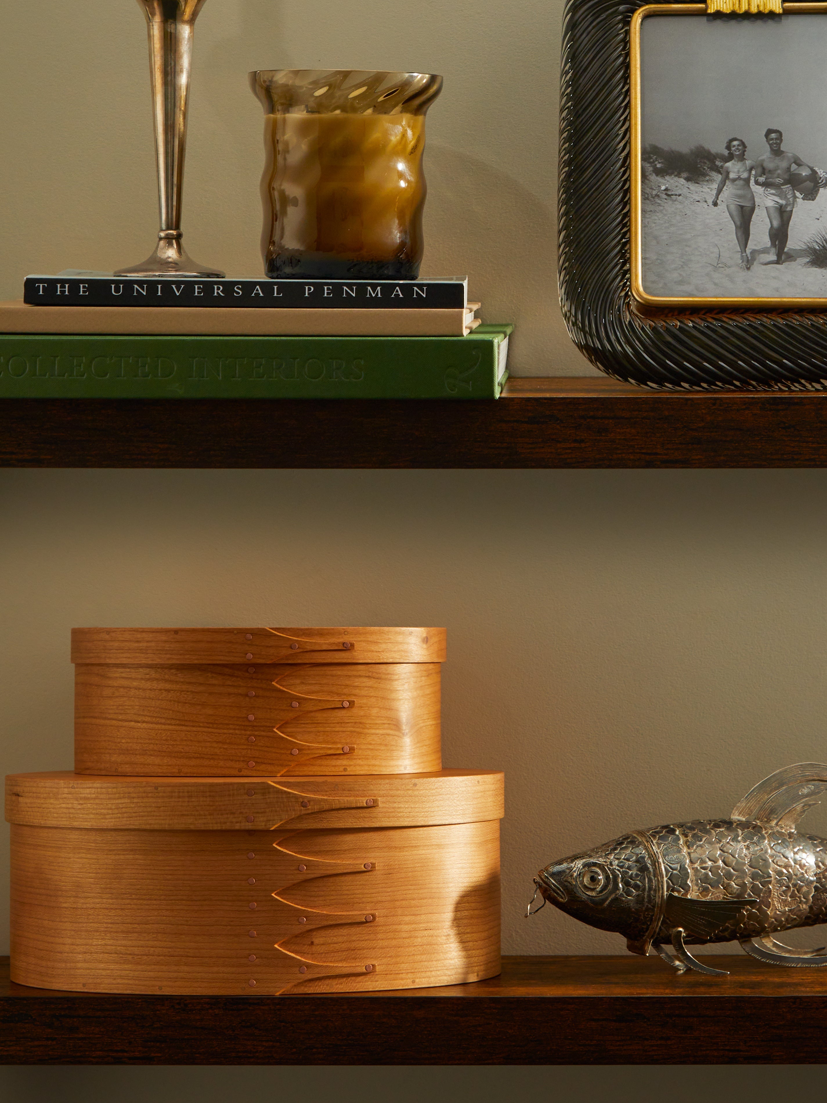 Hand-Carved Cherry Wood Medium Box