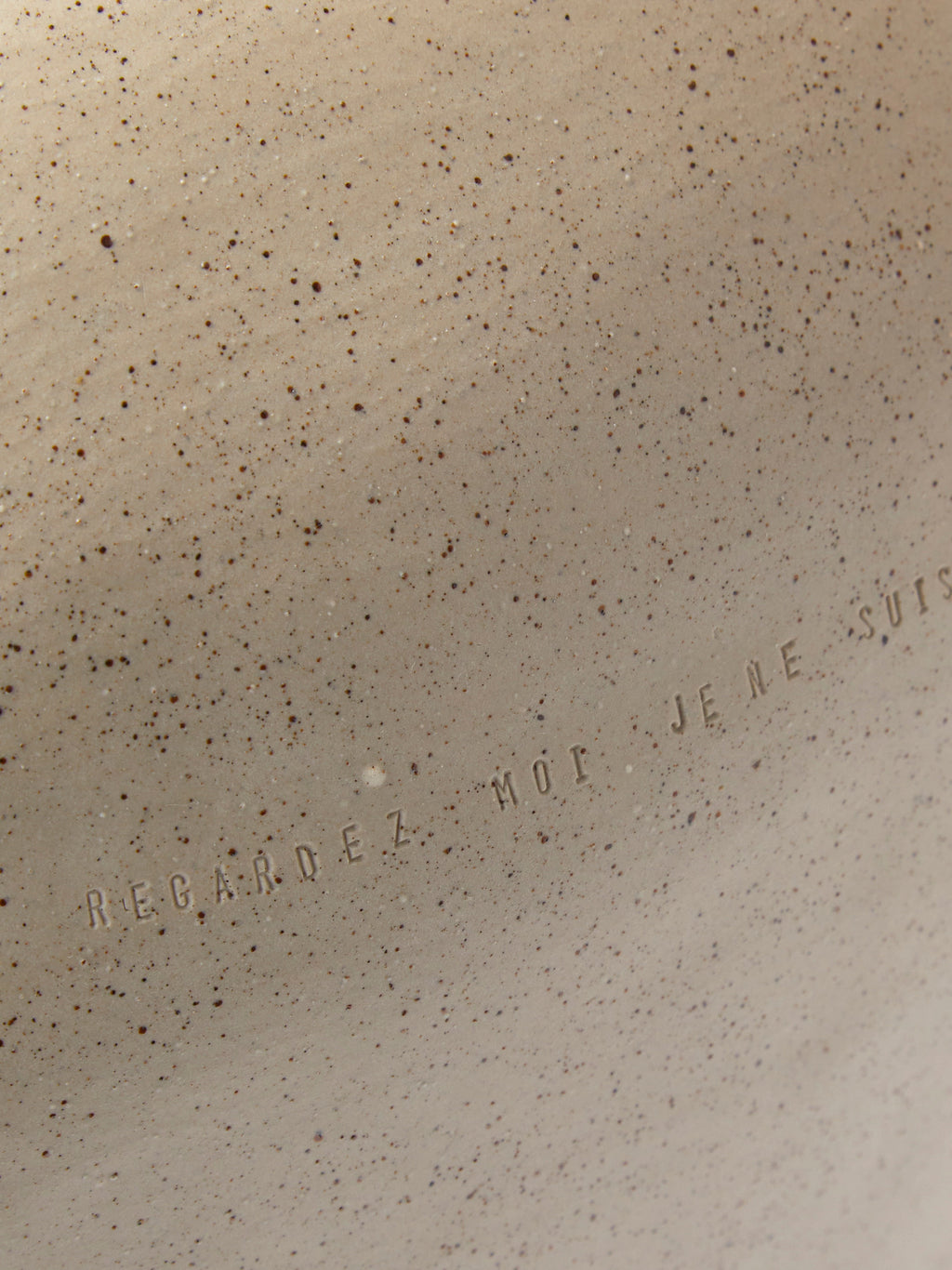 Hand-Formed Stoneware and Pyrite Vase (14.5in/37cm)