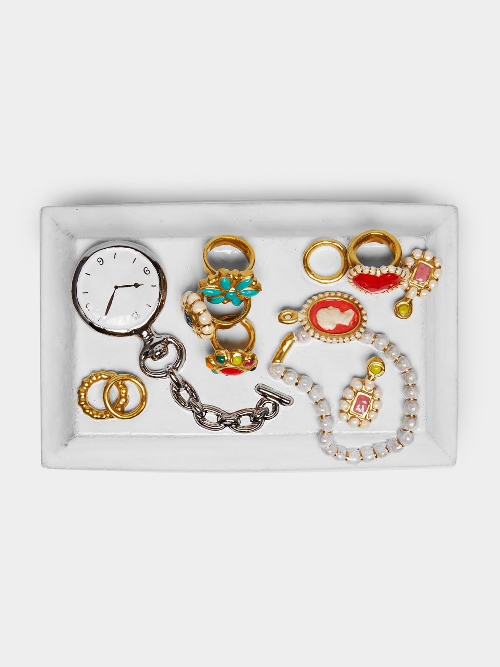 Serena Hand-Glazed Ceramic Jewelry Box