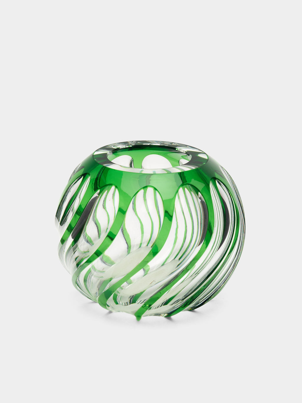 1970s Val Saint Lambert Crystal Vase (7in/18cm)