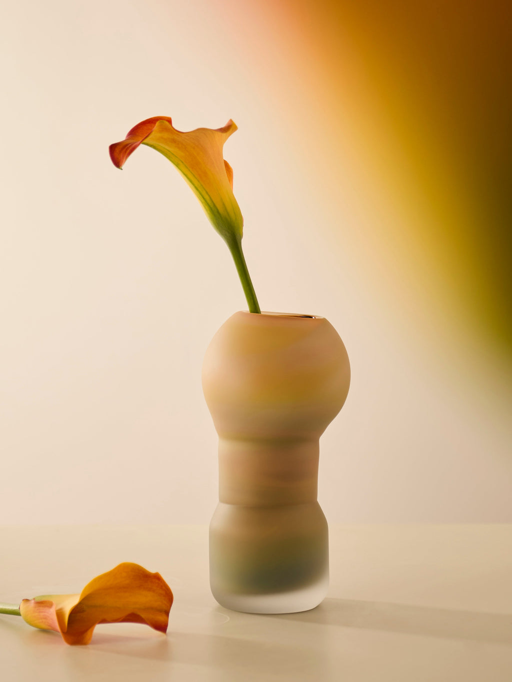 Fungus Hand-Blown Glass Vase (9.5in/24cm)