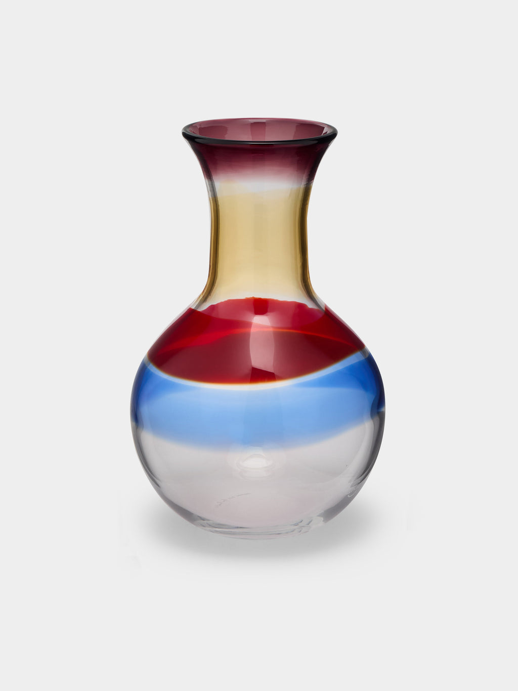 Gio Ponti Fasce Hand-Blown Murano Glass Vase (12in/30cm)