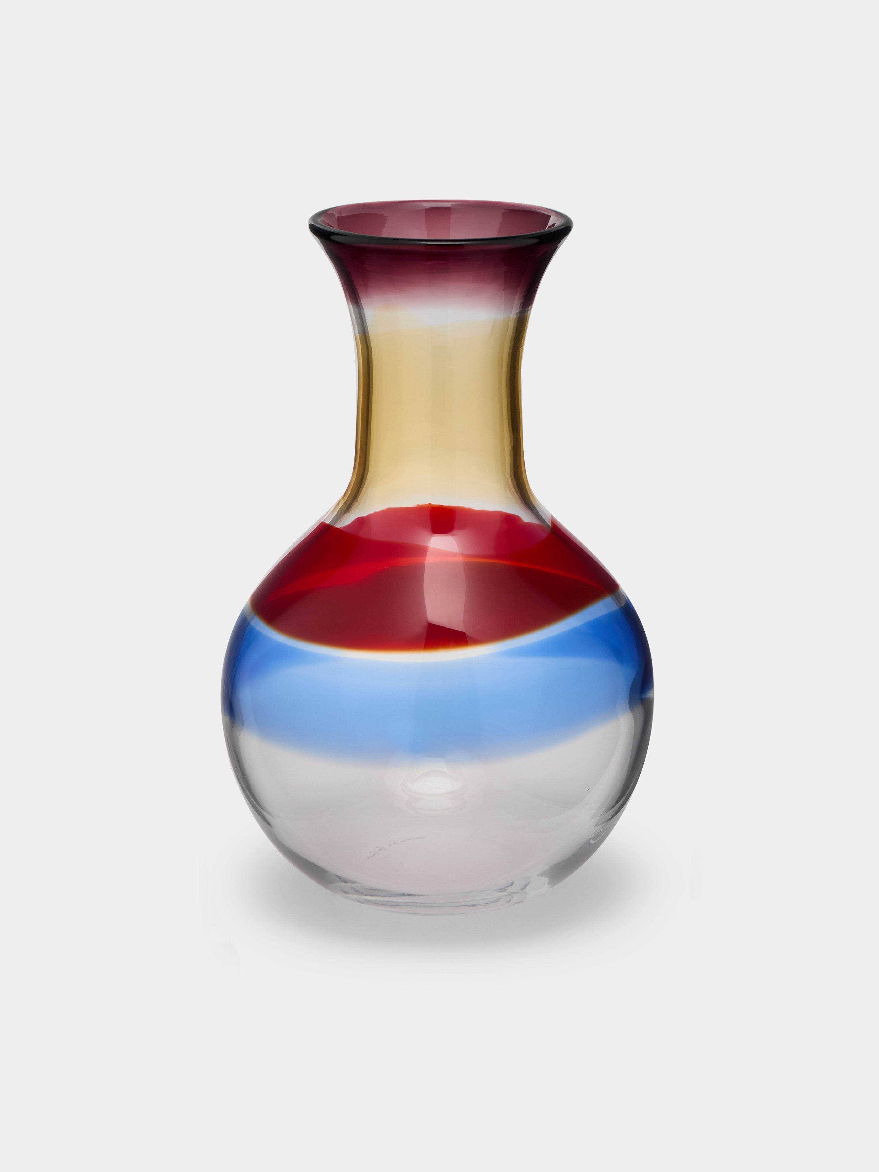 Gio Ponti Fasce Hand-Blown Murano Glass Vase (12in/30cm)