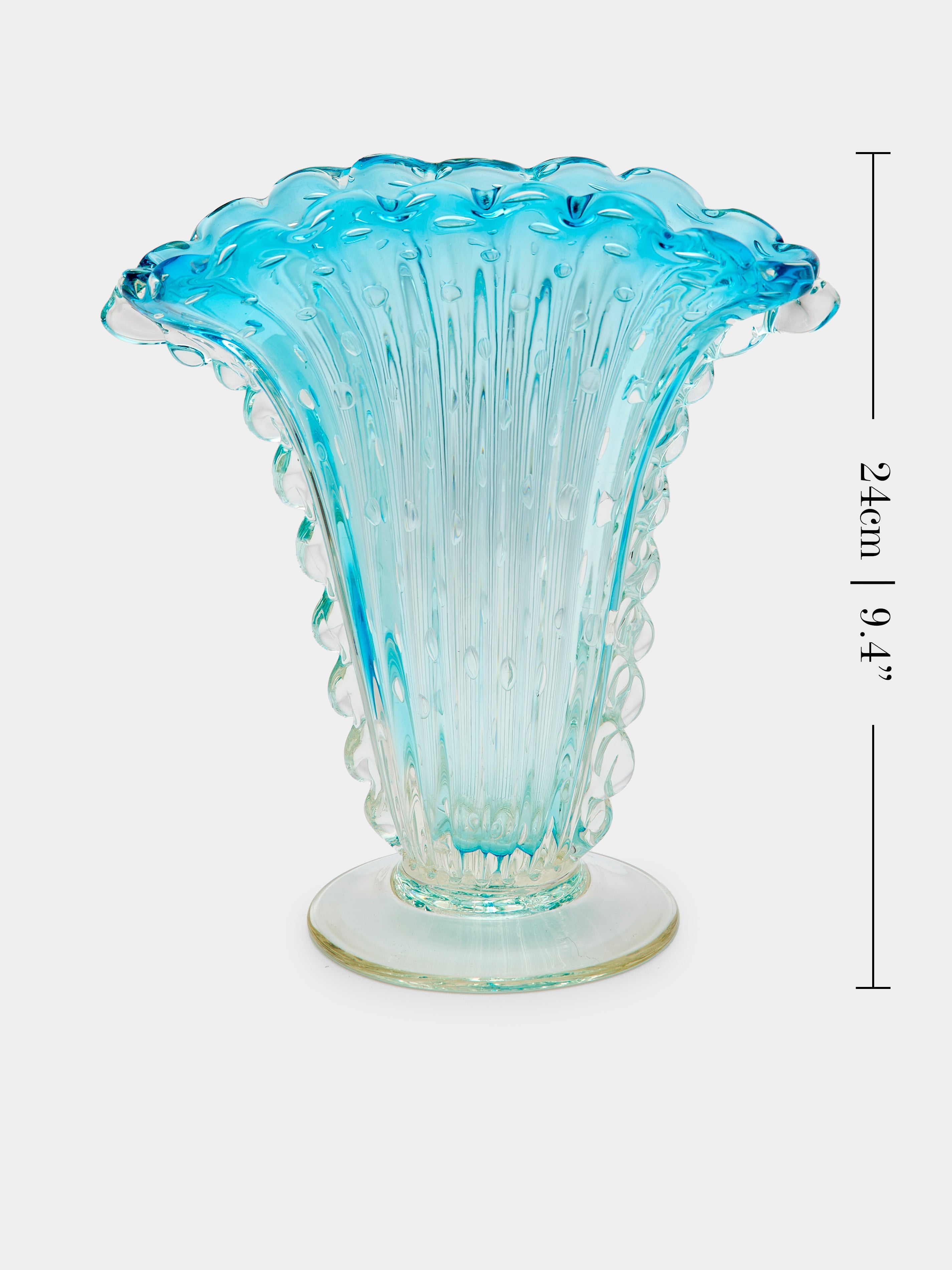 1930s Ercole Barovier Glass Vase (9.5in/24cm)