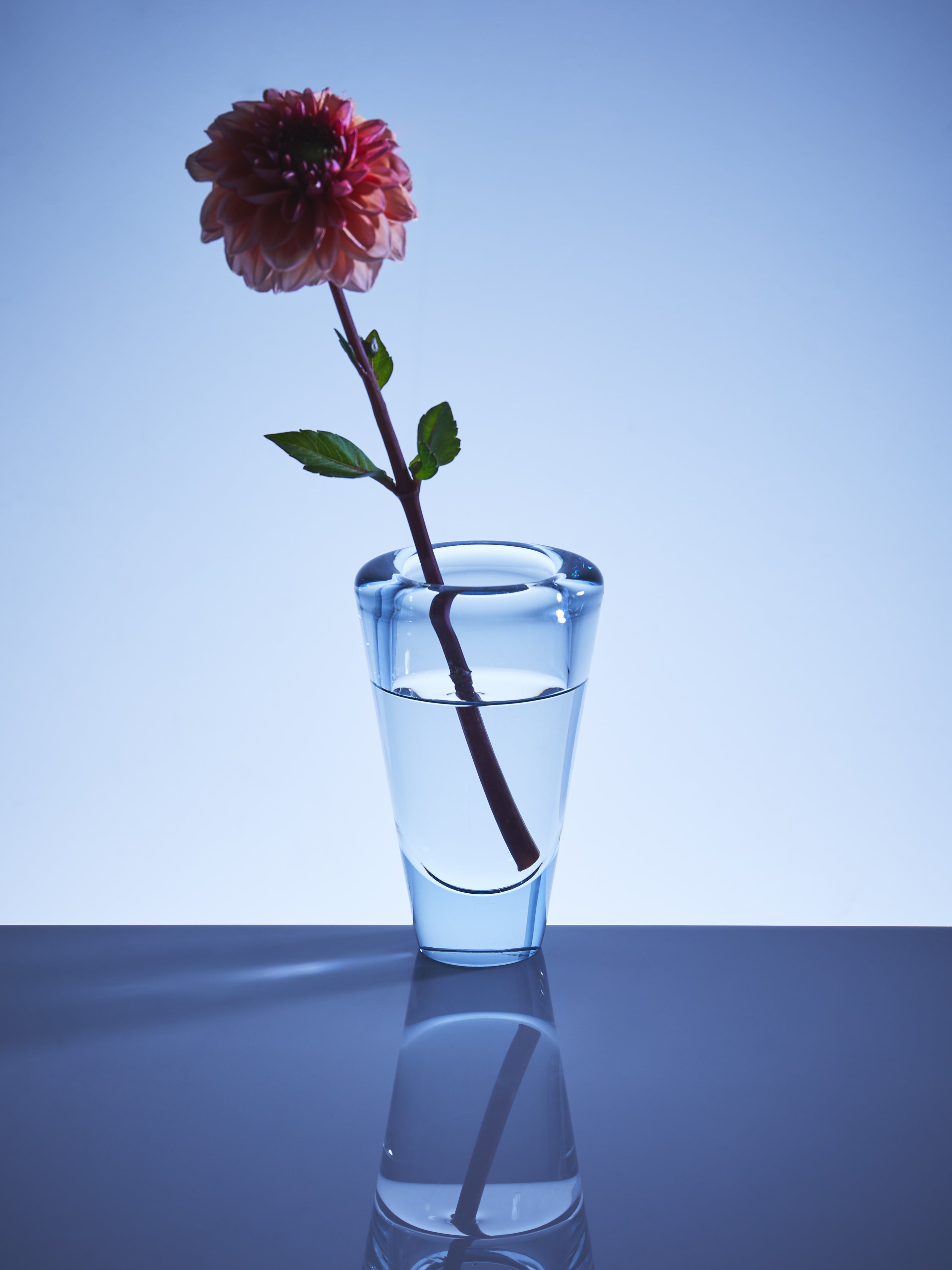 1950s Holmegaard Crystal Bud Vase (5in/13cm)