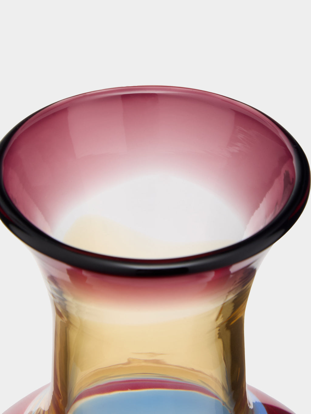 Gio Ponti Fasce Hand-Blown Murano Glass Vase (12in/30cm)