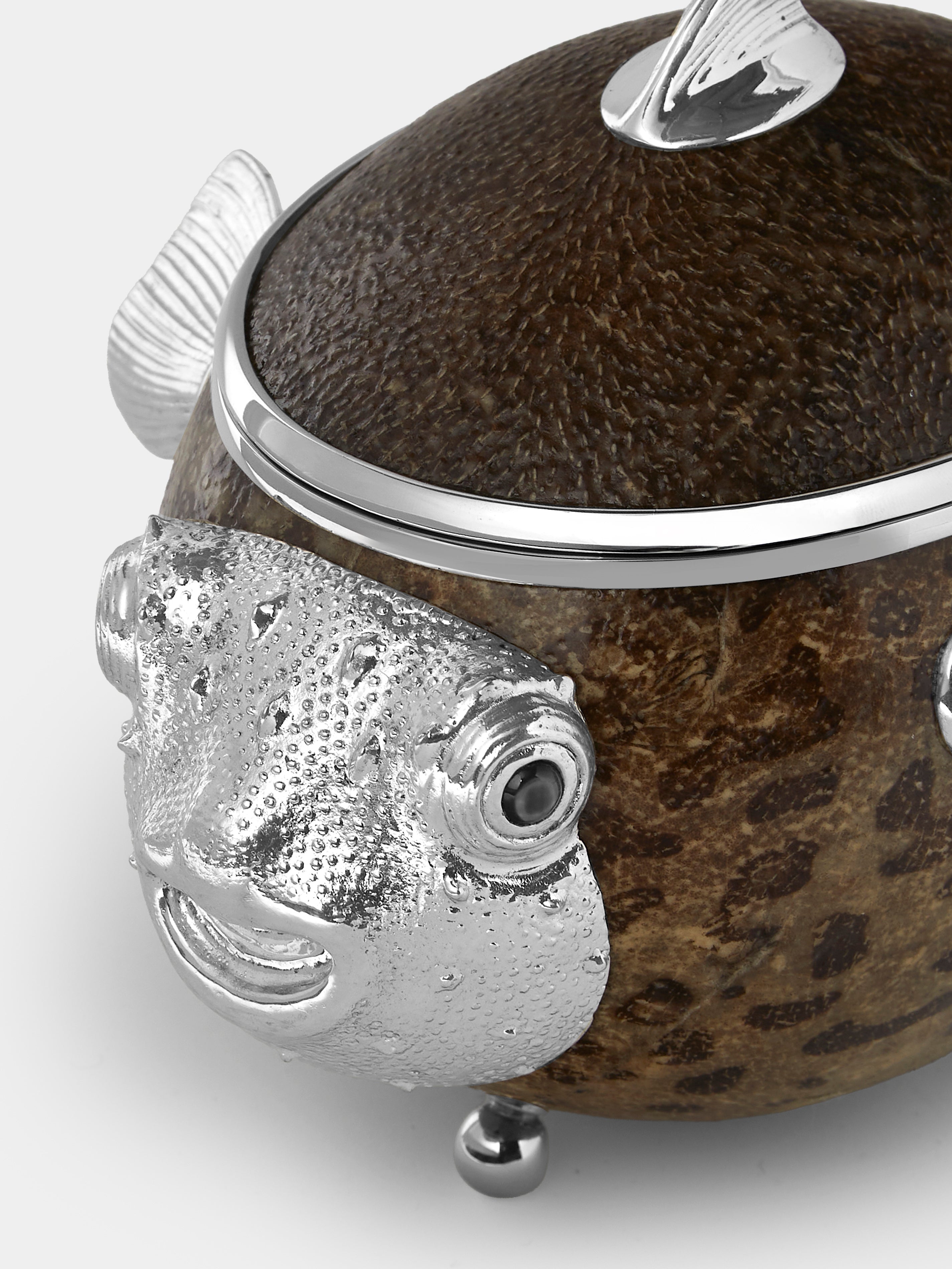 Pufferfish Silver-Plated Box