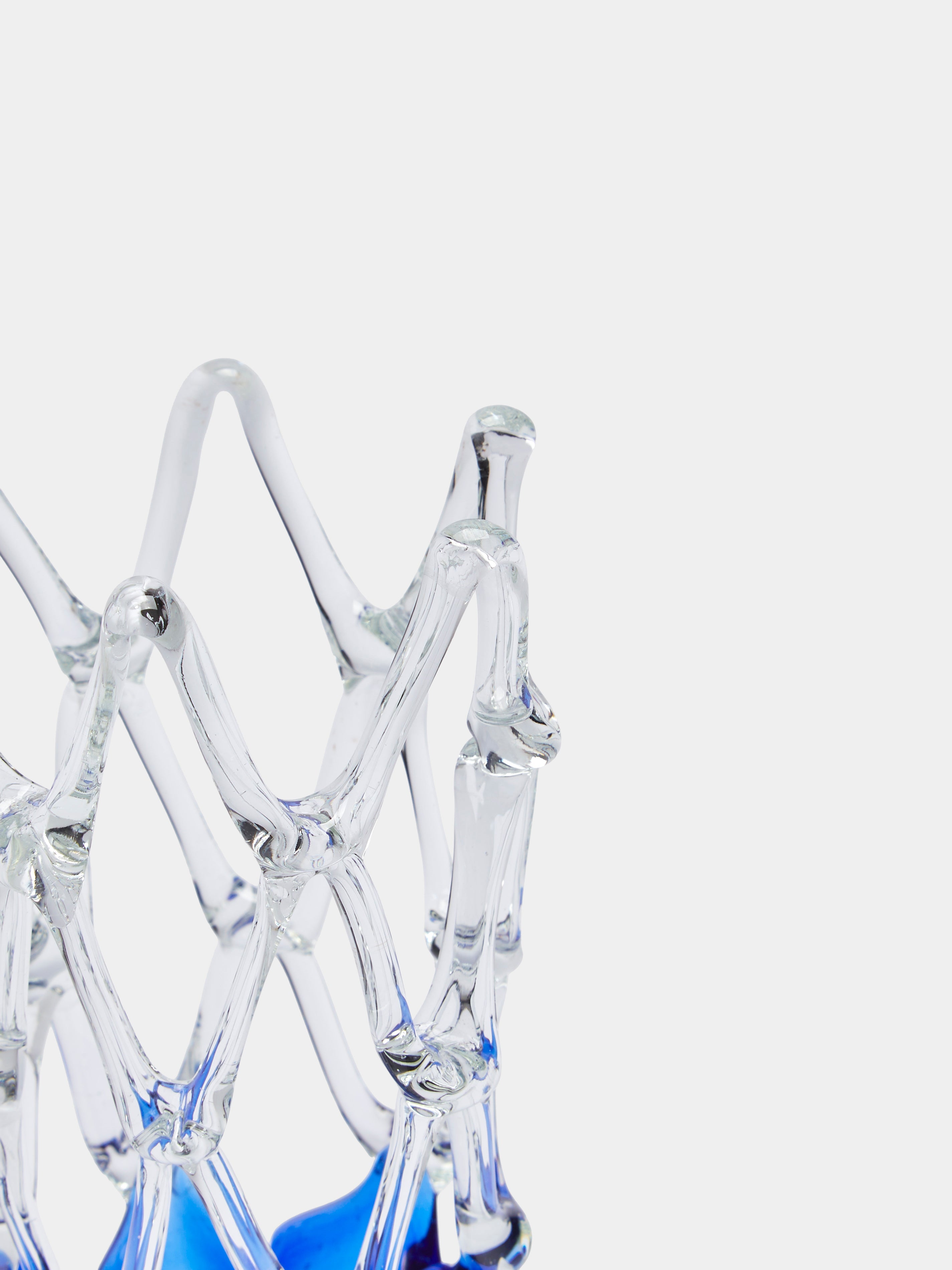 Mid-Century Glass Vase (8in/20cm)