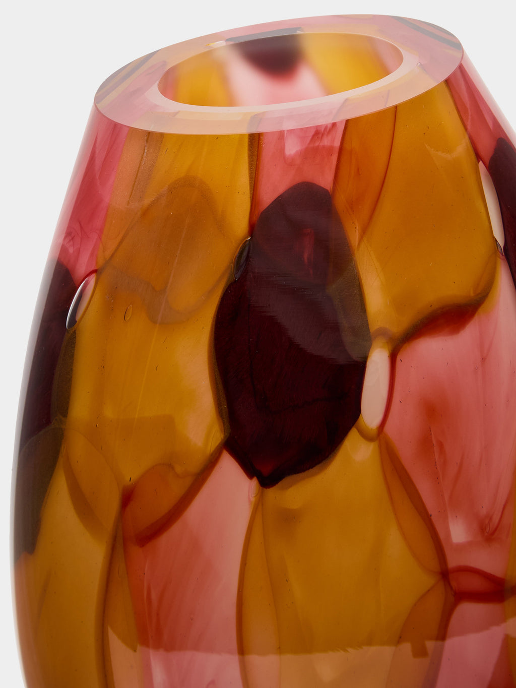 Aquarelle Hand-Blown Glass Vase (17.5in/44cm)