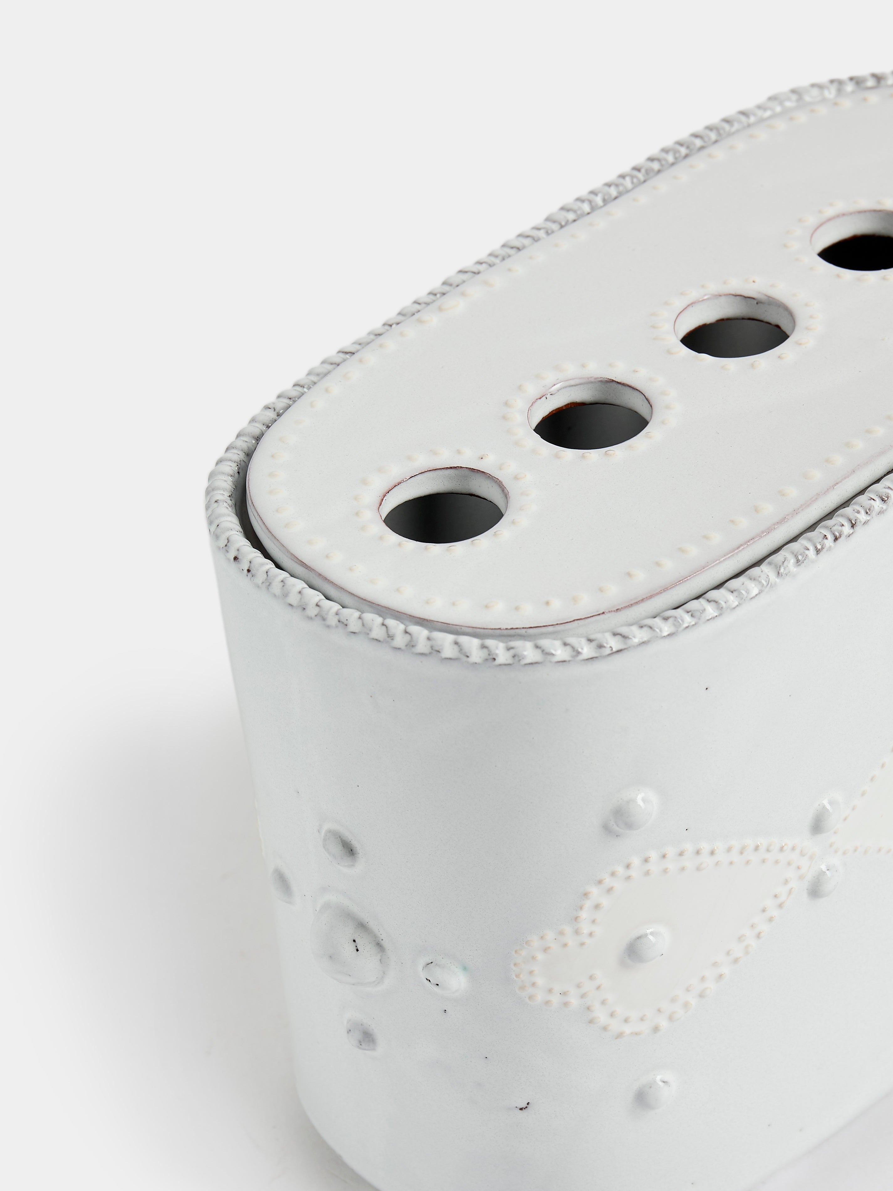 Hand-Built Ceramic Bough Vase (7in/17.5cm)