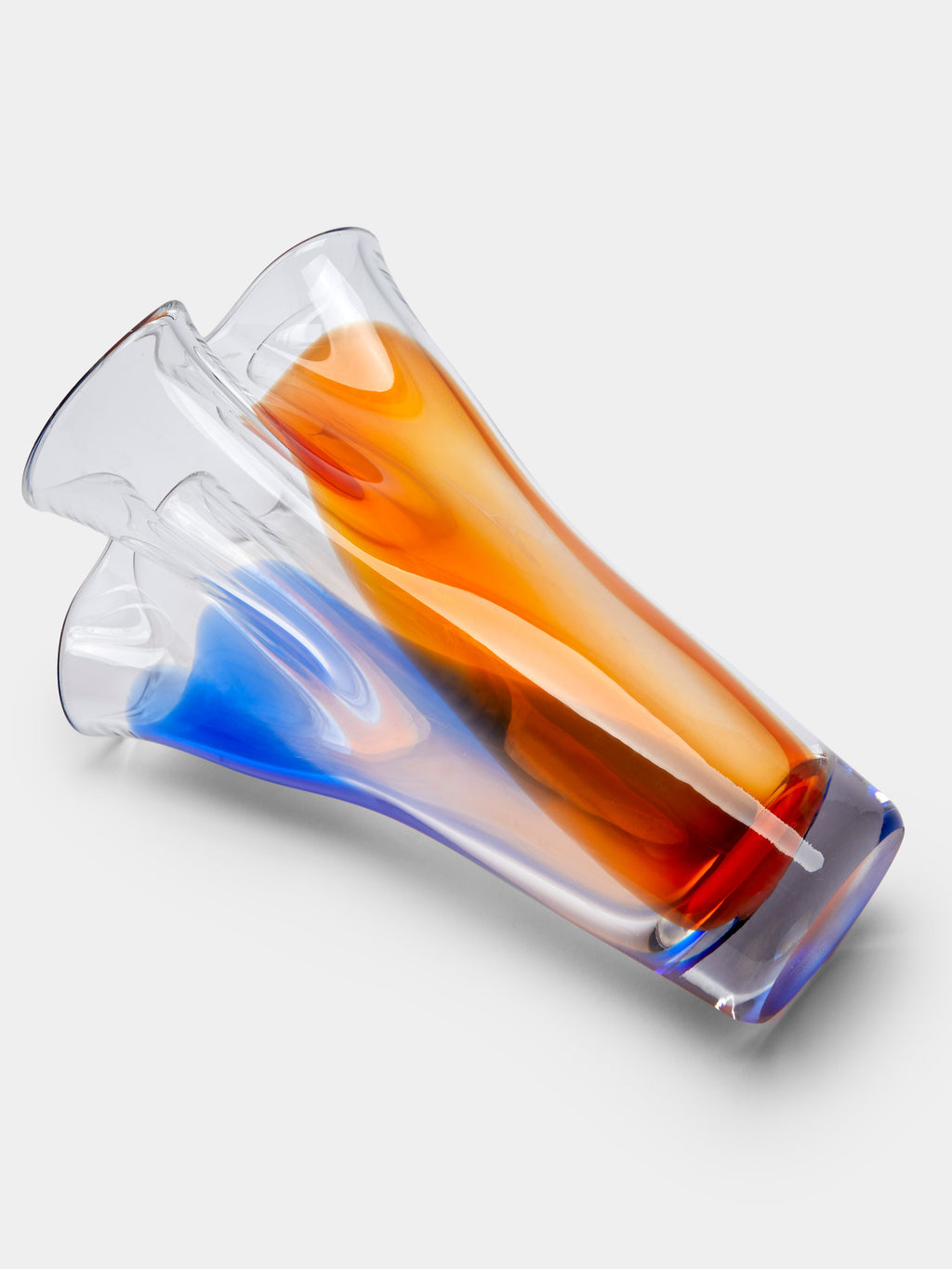 Mid-Century Glass Vase (10.5in/27cm)